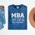 MBA Graduation Further BS Mineral Wash Tshirts Mineral Navy