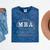 MBA Graduation These Letters Make My Brain Look Big Mineral Wash Tshirts Mineral Navy