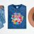 Nostalgia Love Tees -Adults Small Casual Festive Classic Fit T-Shirt Round Neck Straight Fit Collarless Short Sleeve Solid Lightweight Mineral Wash Tshirts Mineral Navy