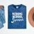 Nursing School Survivor Nurse Graduation Medical T-Shirt Mineral Wash Tshirts Mineral Navy