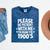 Please Be Patient With Me I'm From The 1900s Retro Age Mineral Wash Tshirts Mineral Navy