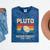 Pluto Never Forget Space Nostalgia Astronomy Humor Mineral Wash Tshirts Mineral Navy