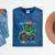 Preschool Graduation Monster Truck Dinosaur Boys Dino Tee Mineral Wash Tshirts Mineral Navy