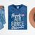 Proud Air Force Godmother US Air Force Graduation Godmother Mineral Wash Tshirts Mineral Navy