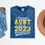 Proud Aunt Of a Class Of 2023 Graduate Senior Graduation Mineral Wash Tshirts Mineral Navy