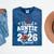 Proud Auntie Of A 2026 Senior Football Graduation Family Mineral Wash Tshirts Mineral Navy