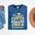 Proud Auntie Of 5th Grade Graduate 2024 Family Graduation Mineral Wash Tshirts Mineral Navy