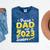 Proud Dad Of A 2023 Senior Graduation Mineral Wash Tshirts Mineral Navy