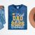 Proud Dad Of A 2026 Graduate Senior Graduation Class Of 2026 Mineral Wash Tshirts Mineral Navy