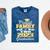 Proud Family Of Two 2023 Graduate Class 2023 Graduation Mineral Wash Tshirts Mineral Navy