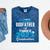 Proud Godfather Of Three 2023 Graduate 23 Class Graduation Mineral Wash Tshirts Mineral Navy