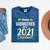 Proud Godmother Of A 2021 Graduate Graduation Clothes MBA Mineral Wash Tshirts Mineral Navy