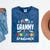 Proud GRAMMY Of A 5th Grade Graduate Graduation 2024 Senior Mineral Wash Tshirts Mineral Navy