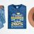 Proud Grandma Of Two 2025 Graduates Graduation Family Mineral Wash Tshirts Mineral Navy