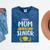 Proud Mom Of A 2021 Senior Shirt Class Graduation 2021 Mommy Mineral Wash Tshirts Mineral Navy