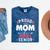 Proud Mom Of a 2021 Senior Year School Graduation Party Mineral Wash Tshirts Mineral Navy