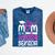 Proud Mom Of A 2024 Senior Graduation Mineral Wash Tshirts Mineral Navy
