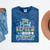 Proud Nephew Of Kindergarten Graduate 2024 Graduation Nephew Mineral Wash Tshirts Mineral Navy