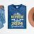Proud Nephew Of Two 2024 Graduate Class 2024 Graduation Mineral Wash Tshirts Mineral Navy
