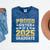 Proud Sister Of A 2025 Graduate Shirt Class 2025 Graduation Mineral Wash Tshirts Mineral Navy