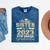 Proud Sister Of 5th Grade Graduate 2023 Family Graduation Mineral Wash Tshirts Mineral Navy