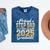Proud Step Dad Of A Class Of 2025 Graduate Senior Graduation Mineral Wash Tshirts Mineral Navy