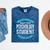 Psychology Student Tshirt Graduation Mineral Wash Tshirts Mineral Navy