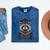 Raccoon Graduation Mineral Wash Tshirts Mineral Navy