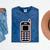 Retro Cell Vintage Mobile Phone 90s Nostalgia Vaporwave Fun Mineral Wash Tshirts Mineral Navy