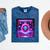 Retro Nostalgia Vaporwave- Error 404 Mineral Wash Tshirts Mineral Navy