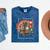 Retro Tech Stack 80s 90s Nostalgia Analog TV Cameras Mineral Wash Tshirts Mineral Navy