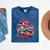 Retro Graphic Print With a Touch Of Nostalgia Mineral Wash Tshirts Mineral Navy