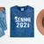 Senior 2021 Grad Shirt 2021 Graduation Mineral Wash Tshirts Mineral Navy