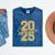 Senior 2025 Class Of 2025 Gold Senior Graduation Mineral Wash Tshirts Mineral Navy