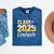Senior 2025 Class Of 2025 Senior Graduate 2025 Graduation Mineral Wash Tshirts Mineral Navy