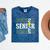 Senior 2025 Softball Class Of 2025 Graduation Mineral Wash Tshirts Mineral Navy