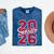 Senior 2026 Graduation Varsity Red Letters On The Back Mineral Wash Tshirts Mineral Navy