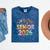 Senior 2026 Groovy Retro Grad Class Of 2026 Graduation Kids Mineral Wash Tshirts Mineral Navy
