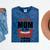 Senior Class Of 2019 Tshirt Graduation Awesome Mom Mineral Wash Tshirts Mineral Navy