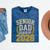 Senior Dad Class Of 2026 Purple Yellow Vintage Graduation Mineral Wash Tshirts Mineral Navy