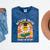 Senior Mom Class Of 2026 Daisy Flower Retro Graduation Mineral Wash Tshirts Mineral Navy