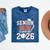 Senior Mom Class Of 2026 Graduate Baseball 2026 Graduation Mineral Wash Tshirts Mineral Navy