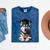 Siberian Husky Dog Graduation Cap Training School Graduate Men Women Kids Mineral Wash Tshirts Mineral Navy