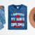 I Survived My Son's High School Diploma Graduation Premium Mineral Wash Tshirts Mineral Navy