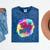 Totally 80's Tie Dye Retro Vibes 1980s Style Nostalgia Mineral Wash Tshirts Mineral Navy
