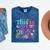 Vintage 80s Costume Nostalgia 1980s Fashion Cute Girls Women Mineral Wash Tshirts Mineral Navy