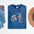 Vintage Bicycle With Playing Cards Nostalgia Mineral Wash Tshirts Mineral Navy Vintage Bicycle With Playing Cards Nostalgia Mineral Wash Tshirts Mineral Navy