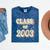 Vintage Class Of 2003 03 High School Graduation Mineral Wash Tshirts Mineral Navy