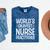 World's Okayest Nurse Practitioner NP Graduation Mineral Wash Tshirts Mineral Navy