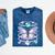 Y2K Butterfly Floppy Disk Art Digital Nostalgia Mineral Wash Tshirts Mineral Navy